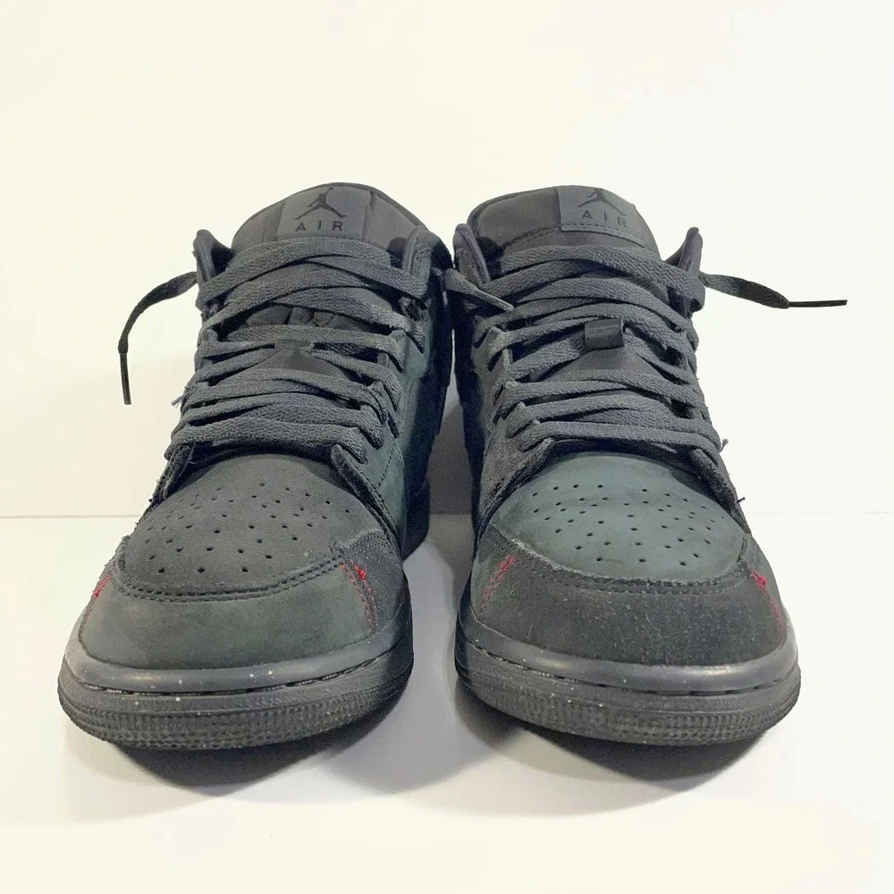 Nike Mens Size 9 Air Jordan 1 Mid SE Craft Dark Smoke Grey Black FD8634-001